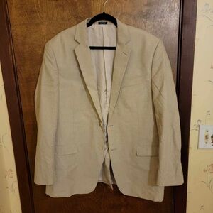 Saddlebred Beige Men's Sport Coat - Two-Button Notch Lapel